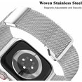 thumbnail image 3 of Bandas magnéticas de metal compatibles con Apple Watch Band de 40 mm con estuche, plateadas ER, 3 of 5