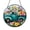 Acrylic 3.5 Inch, variant on Vintage Pickup Truck Stained Glass Suncatcher, Floral Spring Window Hanging Art Panel, Rustic Decorative Glass Decor Accent Gift