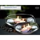thumbnail image 3 of Set de jarrones de cristal Royal Imports redondos decorativos transparentes (2), 3 of 7