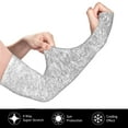 thumbnail image 3 of Daiia Silver Glitter UV Sun Protection Arm Sleeves - Cooling Compression Arm Sleeve - Sports & UV Arm Sleeves for Men & Women, 3 of 8
