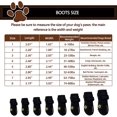 thumbnail image 2 of HAHDAXIA Waterproof Dog Boots Reflective Non Slip Pet Booties Medium Large Dogs Black 4 Pcs, 2 of 7