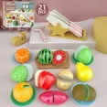 thumbnail image 2 of New Simulation Kitchen Pretend Toy Classic Game Montessori Educational Toy For Children Kids Gift Cutting Fruit Vegetable Set, 2 of 7