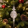 thumbnail image 6 of Christmas Decoration Crystal Ornaments,Hanging Acrylic Christmas Icicle Drop Crystal Shaped Ornaments for Christmas Tree Winter New Year Fireplace Party Holiday Decoration, 6 of 7