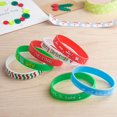 thumbnail image 3 of Juego de 7 Pulseras de silicona navideñas YUANXCMXG Pulseras de goma elásticas para fiestas navideñas, 3 of 5