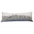 thumbnail image 2 of 45" White Seattle Daylight Skyline Lumbar Decorative Pillow, 2 of 3