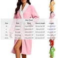 thumbnail image 3 of Ynynloco Robes for Women - Plush Fleece Kimono Bathrobe with Sash & Pockets, Full-Length Soft Warm Spa Robe College Dorm Gift, 3 of 7