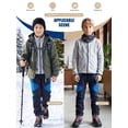 thumbnail image 5 of liyiyiyia Kids Snow Pants Boys Waterproof Insulated Winter Hiking Pants Girls Youth Warm Fleece Lined Softshell Trousers Blue 14-16 Years, 5 of 7