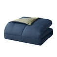 thumbnail image 3 of Nestl Reversible Comforter Set, Twin/Twin XL Comforter Set, Navy/Sage, 3 of 5