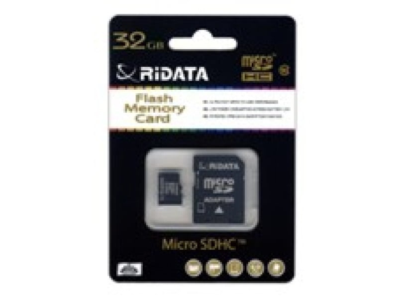 Ridata 8GB MicroSD Card Class 6 With SD Adapter Included
