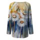 thumbnail image 5 of Ichuanyi liquidación mujer camisas casuales de manga larga estampado de cuello redondo tops sueltos ICHUANYI WER202308210667, 5 of 5