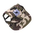 thumbnail image 3 of Sombrero para mascotas Sunnimix Gorra de béisbol de gatito rojo S Camuflaje S, 3 of 8