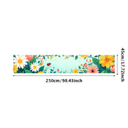 Colorful Floral Themed Banner with Butterflies Ladybugs Bubbles Background Party Decoration Backdrop for Garden Parties Outdoor Gatherings Spring Celebrations and Photo Shoots