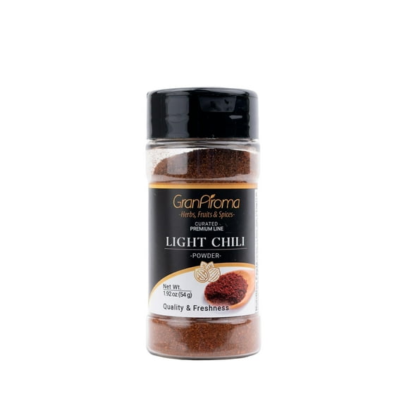 GranAroma Light Chili Powder, Chilis & Dry Rubs, Flavorful, Light Taste 1.92 Ounce
