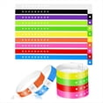 thumbnail image 1 of 60 Pulseras de Vinilo en 10 Colores, Pulseras de Plástico para Eventos, Pulseras de Plástico Neón para Eventos., 1 of 5