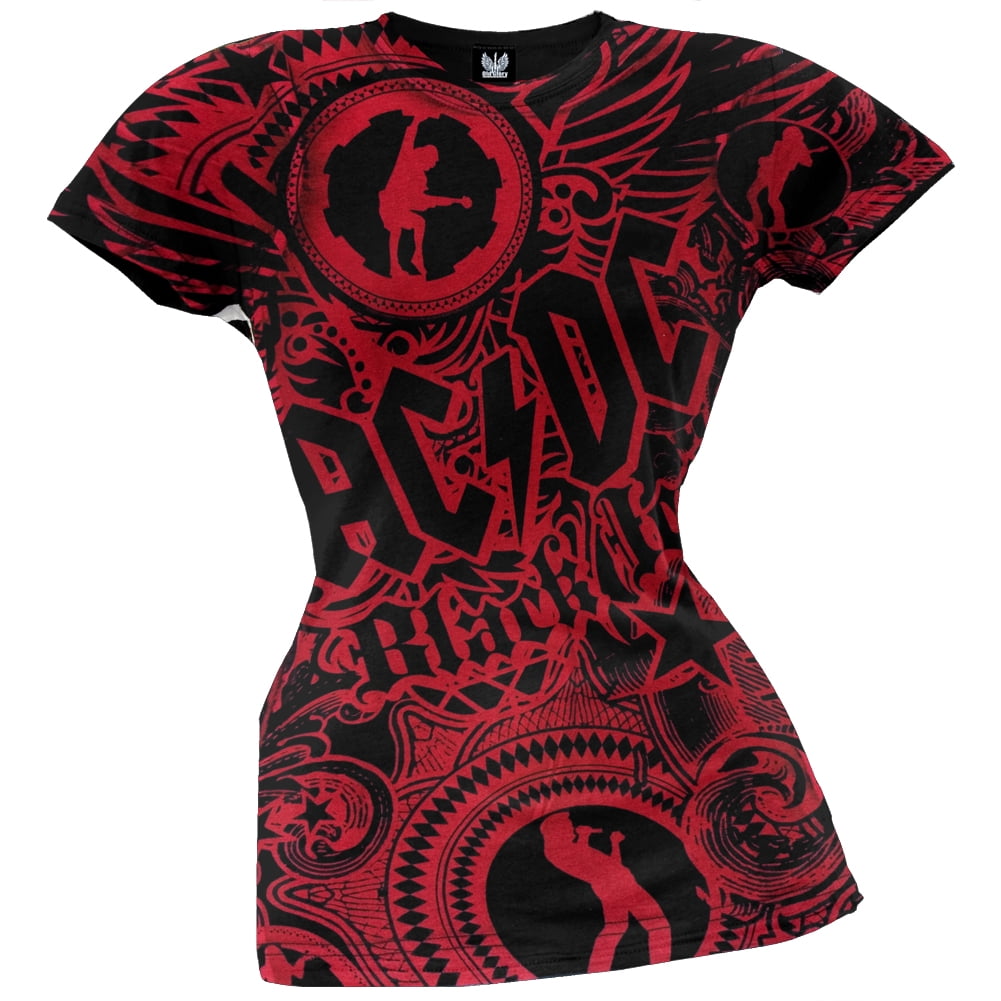 AC/DC Women's Juniors Got Rhythm Short Sleeve T Shirt - Walmart.com
