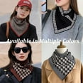 thumbnail image 7 of Fashionable Versatile Triangle Scarf, Winter Warm Knit Triangle Shawl Wraps Collar Scarf Neck Gaiter for Women Girls, 7 of 7