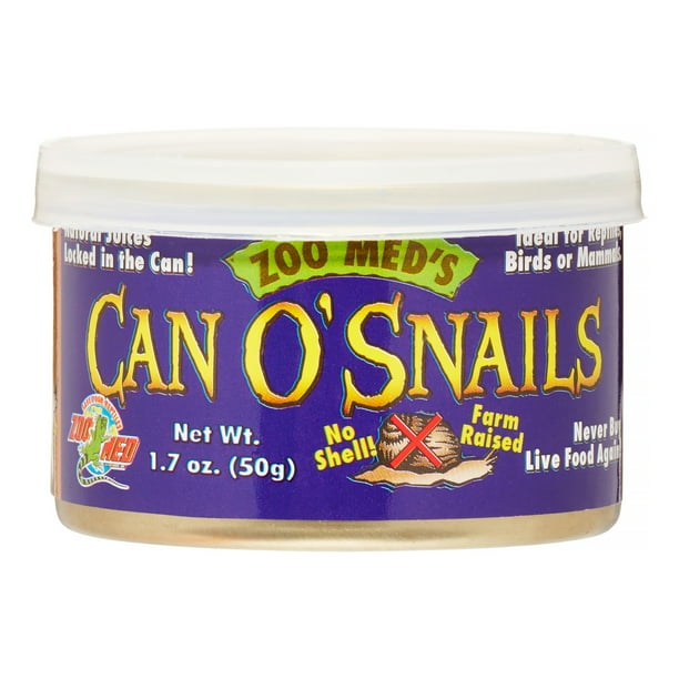 Zoo Med Can O' Snails Reptile, Bird & Mammal Food, 1.7 oz