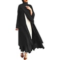 thumbnail image 1 of Abayas Robe Musulmane pour Femmes à Manches Longues Abaya Islamique Aïd Dubaï Caftan Robes Moyen-Orient Robe de Prière Robe en Mousseline, 1 of 7