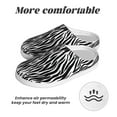 thumbnail image 6 of Kdxio Zebra Women's Men's Slippers Plush Slip-On House Slipper for Winter Indoor Soft Cushion Non-slip Fluffy Slides Slippers-8, 6 of 7
