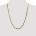 thumbnail image 2 of Real 14kt Yellow Gold 5.5mm Semi-Solid Anchor Chain; 24 inch; Lobster Clasp; for Adults and Teens; for Women and Men, 2 of 5