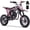 Pink, variant on QEASET Gas Mini Dirt Bike, 39.4 CC 4-Stroke Dirt Bike, Rear Shock Absorber, Metal Frame, Disc Brakes, Max Load 165Lbs, Up to 20Mph, No Oil Mix Require, Pink