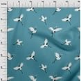 thumbnail image 3 of oneOone Cotton Poplin Twill Teal Blue Fabric Bird Sewing Craft Projects Fabric Prints By Yard 56 Inch Wide, 3 of 4