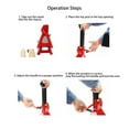 thumbnail image 4 of Ratchet Jack Support, High Strength Car Jack Stand Set 12000LB Load Bearing  for Cars SUVs Light Trucks, 4 of 8