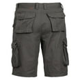 thumbnail image 2 of Men's Cotton Multi Utility Pockets Relaxed Fit Casual Outdoor Army Cargo Shorts (Dark Grey, 34), 2 of 4