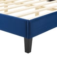 thumbnail image 5 of Modway Current Performance Velvet Twin Platform Bed in Navy, 5 of 10