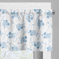 thumbnail image 5 of Ambesonne Hydrangea Valance & Curtain, Japanese Snails Botanical, 55"x36", Pale Sky Blue and White, 5 of 7