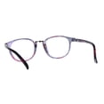 thumbnail image 4 of Womens Flower Pattern Thin Plastic Horn Rim Reading Glasses Purple Red 2.25, 4 of 4