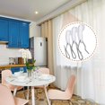 thumbnail image 3 of 160 Pieces Traverse Rod Slides and Curtain Hooks Replacement Set White Plastic Snap-in Traversing Rod Slides and Drapery Pin Hooks Window Door Shower Curtain Accessories, 3 of 8