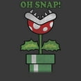 thumbnail image 2 of Boy's Nintendo Mario Piranha Oh Snap  Graphic Tee Charcoal Heather X Large, 2 of 5