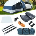 thumbnail image 2 of Canopy Carport Tent Car Shed Shelter Heavy Duty Outdoor Storage Anti-snow 98*79' Camping Truck Tent Canopy Pickup Short Bed Box Travel Shelter Simple To Build Truck Minivans SUV Tents Above Ground, 2 of 3
