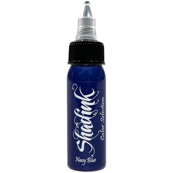 Shadink Navy Blue Tattoo Ink Professional Tattooing Inks for Color Portrait, Black & Gray Style