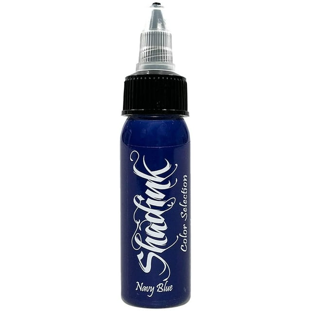 Shadink Navy Blue Tattoo Ink Professional Tattooing Inks for Color Portrait, Black & Gray Style