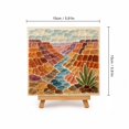 thumbnail image 2 of Sea Glass Craft Kit, Grand Canyon Colorado River Mosaic Art Project with Glue and Colorful Glass Stones, Arizona Decor for Adults, 2 of 4
