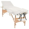 thumbnail image 3 of vidaXL Massage Table and Stool Set Beauty Couch Therapy Bed 3 Zones Thick, 3 of 12