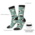 thumbnail image 4 of Hirioo Cute Puppy Pattern Adult Middle Tube Socks Breathable Sock Non-Pilling,Contrasting Color Design, 4 of 6