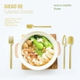thumbnail image 5 of Juego de Cubiertos Dorados Idea Nuova 24 piezas de Acero Inoxidable, 5 of 5