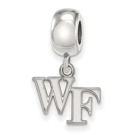 - Roy Rose Jewelry Sterling Silver LogoArt Wake Forest University X-small Dangle Bead Charm