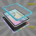 thumbnail image 4 of Dteck Rugged Case for iPad 11-inch (A16) 2025/ iPad 10th Generation 10.9-inch 2022,Heavy Duty 3-Layer Protection Case Shockproof Hand Grip Kickstand Cover for iPad 10th/11th Gen,Colourful+Blue, 4 of 4
