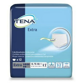 TENA Stretch Ultra Brief, 2X-LARGE, Tab Closure, Disposable Heavy  Absorbency, 61390 32 ea (Pack of 2)