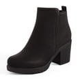 thumbnail image 1 of Bota DREAM PAIRS ZOEY-1 Mujer Tacón Grueso Tobillera Negra, 1 of 8