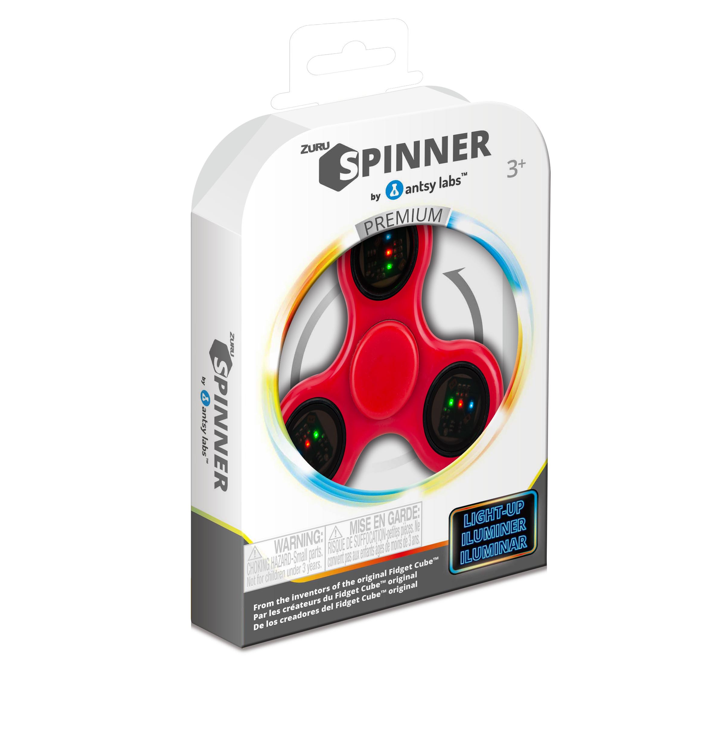 ZURU LightUp Spinner by Antsy Labs (Red)