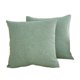 thumbnail image 1 of Juego de 2 fundas de almohada verde salvia de 18.0 x 18.0 in, fundas de almohada decorativas bohemias de estilo granja, fundas de cojín de lino, 1 of 8