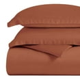 thumbnail image 2 of Superior Egyptian Cotton 300 Thread Count Duvet Cover Set, King/California King, Pumpkin, 2 of 11