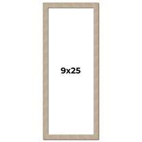 9x25 Frame Grey Solid Wood Picture Frame Width 1 Inches | Interior Frame Depth 0.5 Inches |
