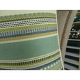 thumbnail image 3 of Plutus Chic Stripe Aloe Handmade Throw Pillow, (Double sided 12" x 20"), 3 of 4