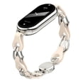thumbnail image 1 of Correa Para Xiaomi Mi Band 8/9, Acero Inoxidable y Cuero, Resistente Al Agua, Unisex, 1 of 4
